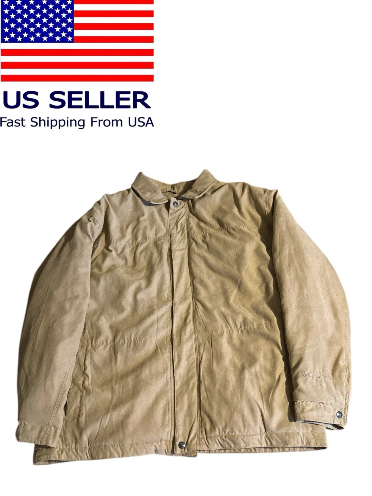 Columbia Sportswear Company Men Jacket Khaki Size X-Large