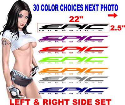EPIC TRAILER Boat decal boats decals WINDOW 30 color choices