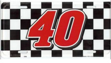 nascar #40 racing license plate made in usa