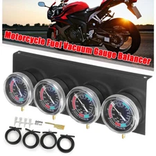 4 Cylinder Motorcycle Fuel Vacuum Carburetor Synchronizer Gauge Carb Sync Tool