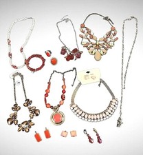 Lot of Fancy Costume Fashion Jewelry Necklaces Rings Bracelet Earrings Some NWT