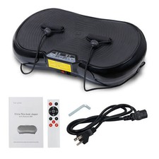 Vibration Plate Exercise Machine Whole Body Workout Vibration Platform Black