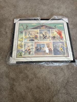RARE WB ANIMATED CEL:LOONEY BIN-ONLY CEL WITH ALL 18 WB 8ARACTERS ISSUED 1995 Am