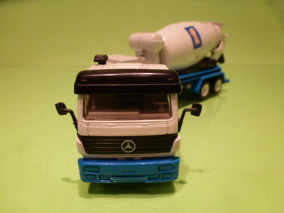 SIKU MERCEDES BENZ TRUCK + CONCRETE MIXER - UPAT WERBE-MODELL - WHITE 1:60?