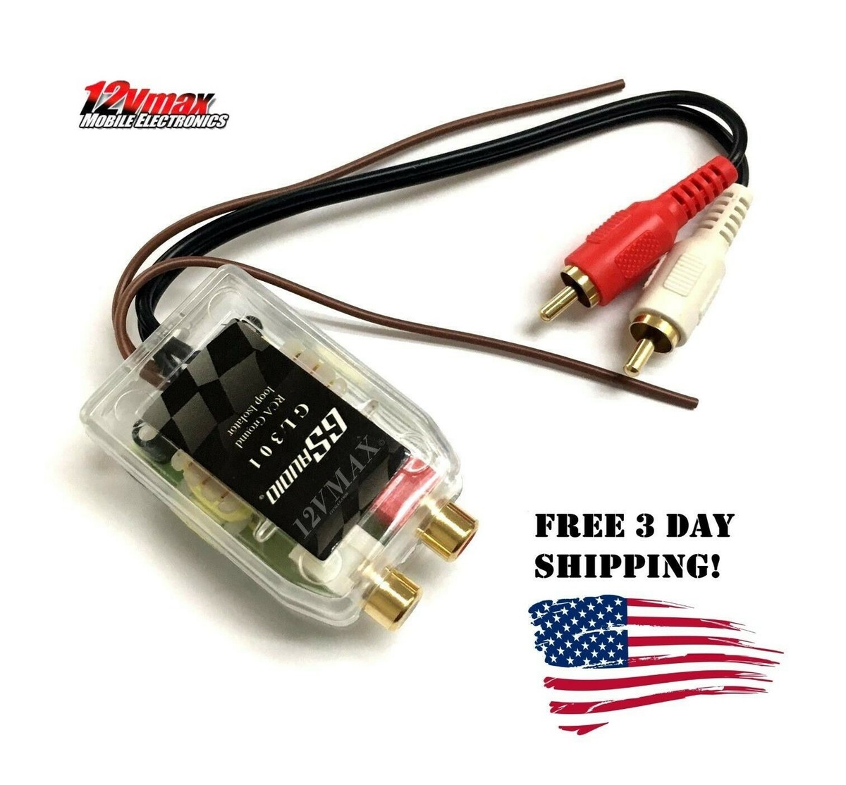 Universal Noise Sound Eliminator 4 Channel RCA Ground Loop Isolator Noise Filters For Car Audio Radio Home Stereo System