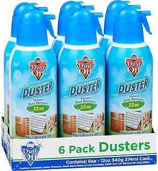 Dust-Off Professional Electronics Compressed Gas Duster, 12 