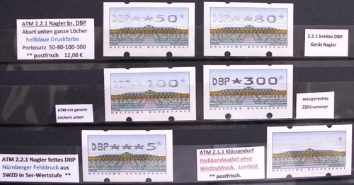 ATM-Sätze-Sammlung "Bund & Berlin" ATM 1-9 und 10 ** postfrisch. Siehe 24 Bilder - Bild 11 von 24