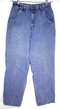 Vtg Bill Blass Womens Size 12 Mom Jeans High Waist Medium Blue Wash Tapered Leg