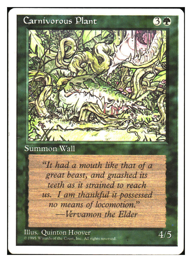 Carnivorous Plant Fourth Edition MTG - LP