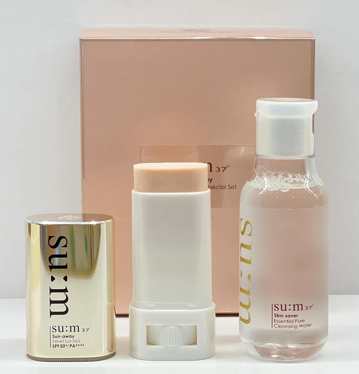 su:m37 missionミッションスムマスキンソフナー 150mLｘ2個 SUM37 Sun-away Velvet Sun Stick SPF 50+ PA++++ Special Set SU:M37