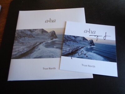 AHA TRUE NORTH UK DOUBLE LP & EXCLUSIVE SIGNED / AUTOGRAPH PRINT