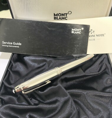 Montblanc Meisterstuck Ballpoint Black Silver Star Pen 164P WithBox