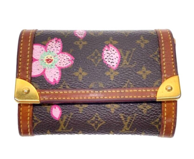 Louis Vuitton M92024 Takashi Murakami Cherry Blossom Coin Case