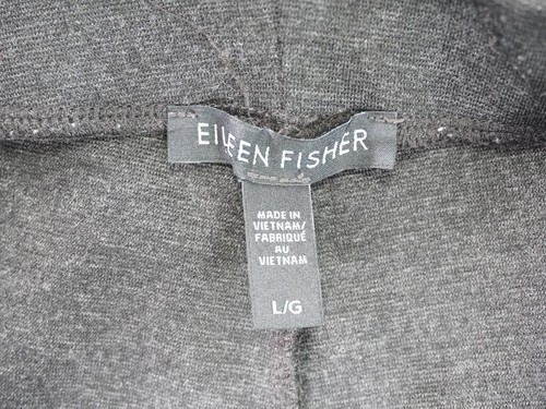 Eileen Fisher Pants Womens Large Gray Pull On Stretch Tencel Ponte - Picture 6 of 9