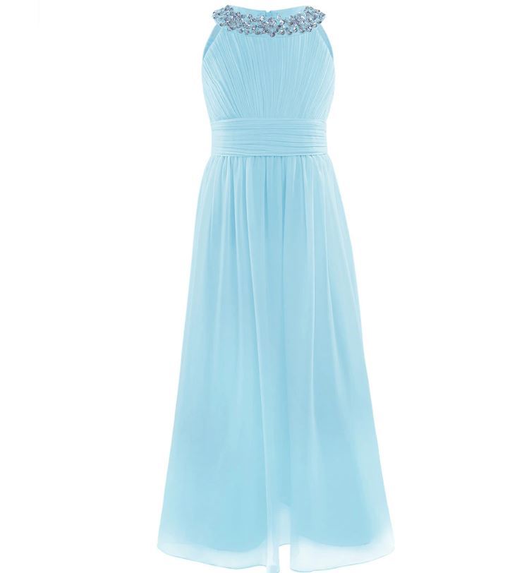 Girls' Pink Ball Gown Dress - Princess Style Tulle Bridesmaid Dress For Weddings & Parties