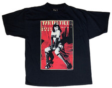 Vintage 1990s Fashion Victim Black Bettie Page Cotton T Shirt Size XL Pin Up
