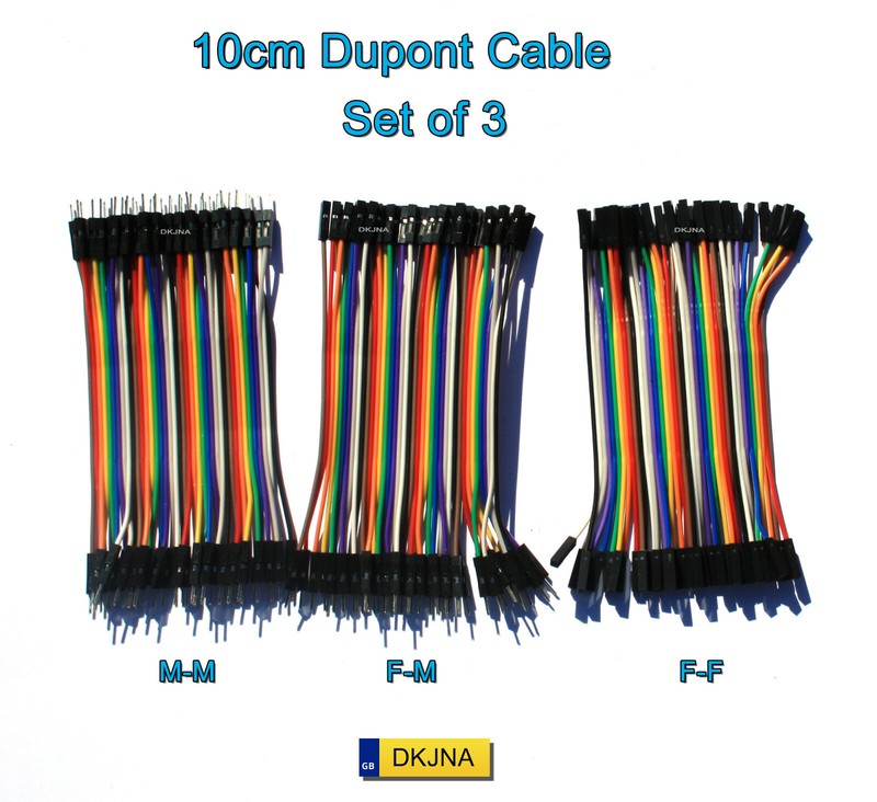 40 40PCS Dupont Jumper Wires 10cm Breadboard Cables Arduino ESP32 ESP8266