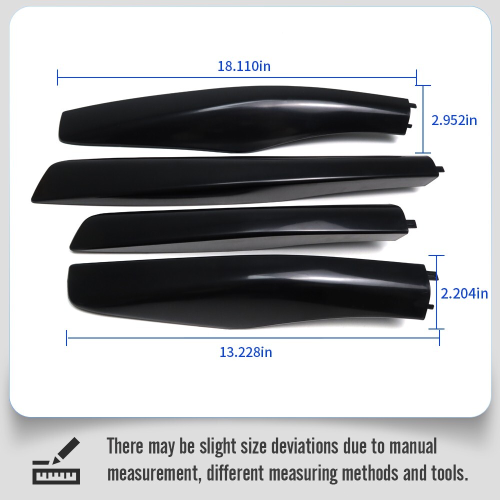 Universal Roof Rack End Caps Roof Rack End Cap Set 4-Pack Roof Rack Rail End Covers For Lexus RX300 ...