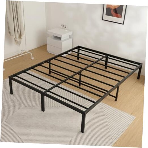 Queen Size Bed Frame with Storage 14 Inch Queen Platform Bed Frames Metal