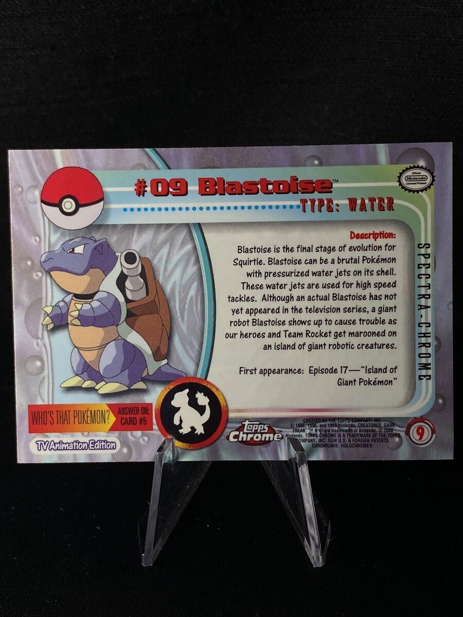 Blastoise #09 - Topps Chrome SPECTRA - Pokemon Topps Chrome Blastoise #09 - Topps Chrome SPECTRA - Pokemon Topps Chrome