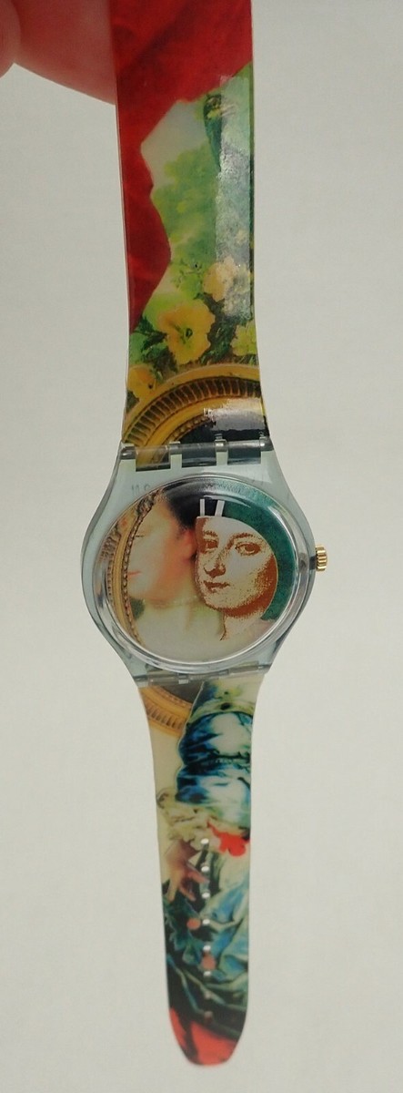 VTG 1997 Swatch Watch The Lady & The Mirror GN170 Designed