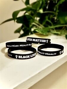 Details about   Silicone Black Lives Matter Awareness And Support Wristbands Bracelets