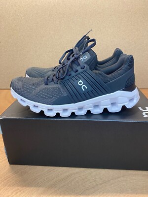ON Running Cloudswift Low Top Lace Up Women's Running Shoes US 6.5 Black/Rock