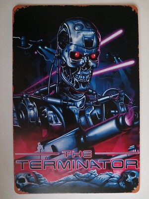 THE TERMINATOR Blechschild 20x30 cm Version 2  Arnold Schwarzenegger
