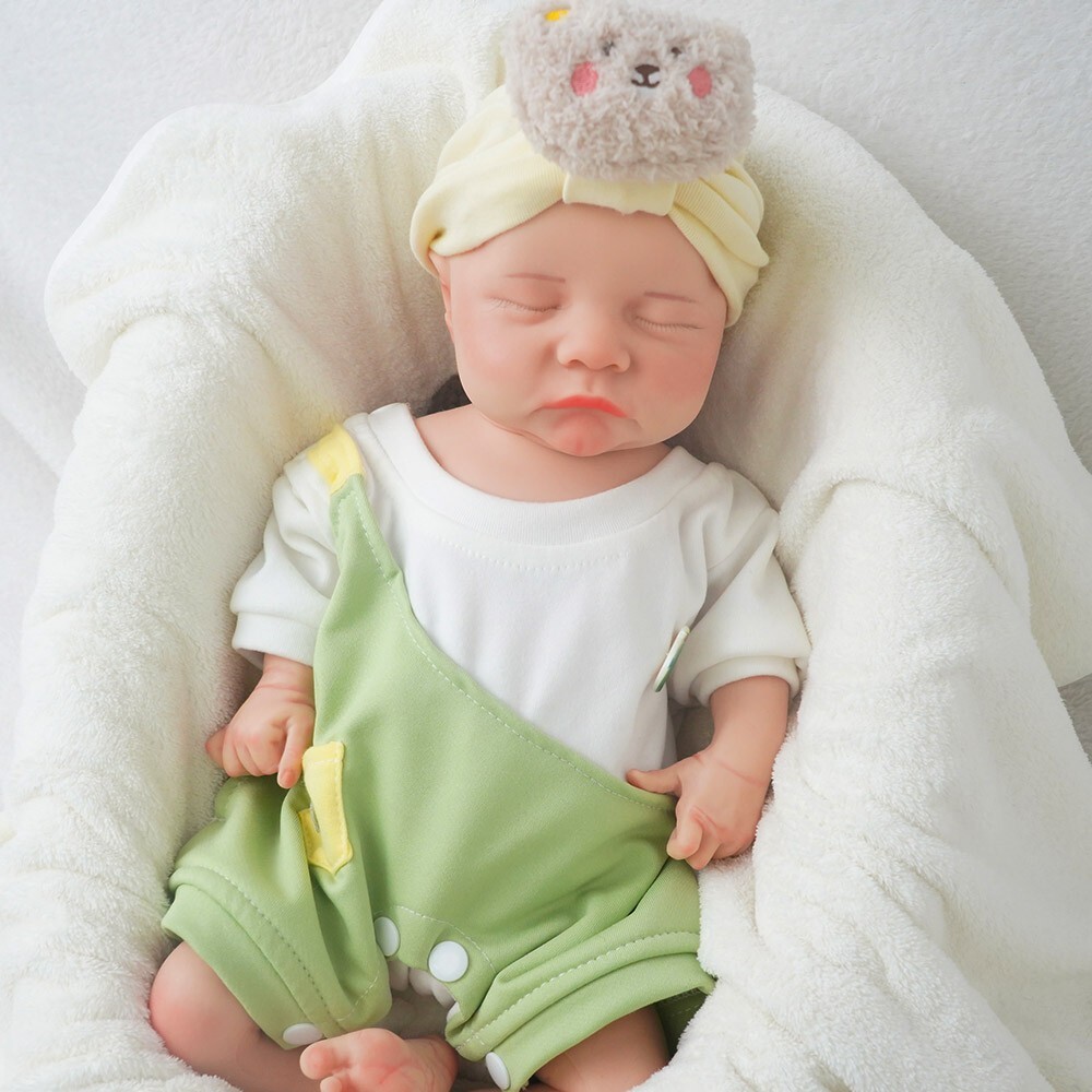 17.72 in Real Silicone Reborn Baby Dolls Lifelike Newborn Boy Dolls Gifts 5.73lb