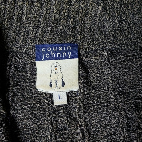 Vintage Cousin Johnny Men's Sweater Quarter Zip Size Large Made In USA - Picture 2 of 9