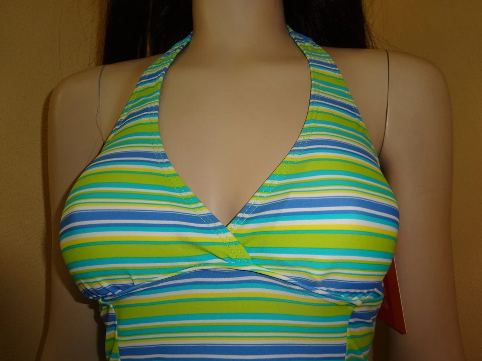 Tankini-Oberteil Strandkleid Octopus beachwear Neckholder 38 gestreift NEU! - Bild 4 von 4