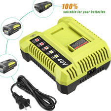 Rapid OP401 Charger For Ryobi 40V Battery 40 Volt Lithium OP4050 OP40602 US