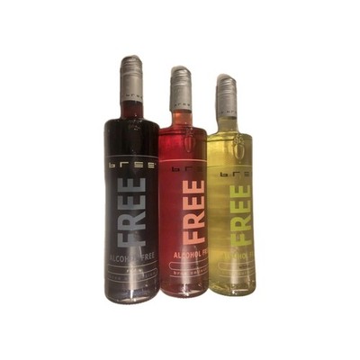 Mixkarton Bree Free alkoholfreier Wein 6 x 0,75 L: 3 x  Red, 2 x White, 1 x Rosé