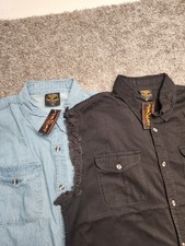 Set Of 2 Milwaukee Performance Black Denim Vest Mens 3XL. NWT