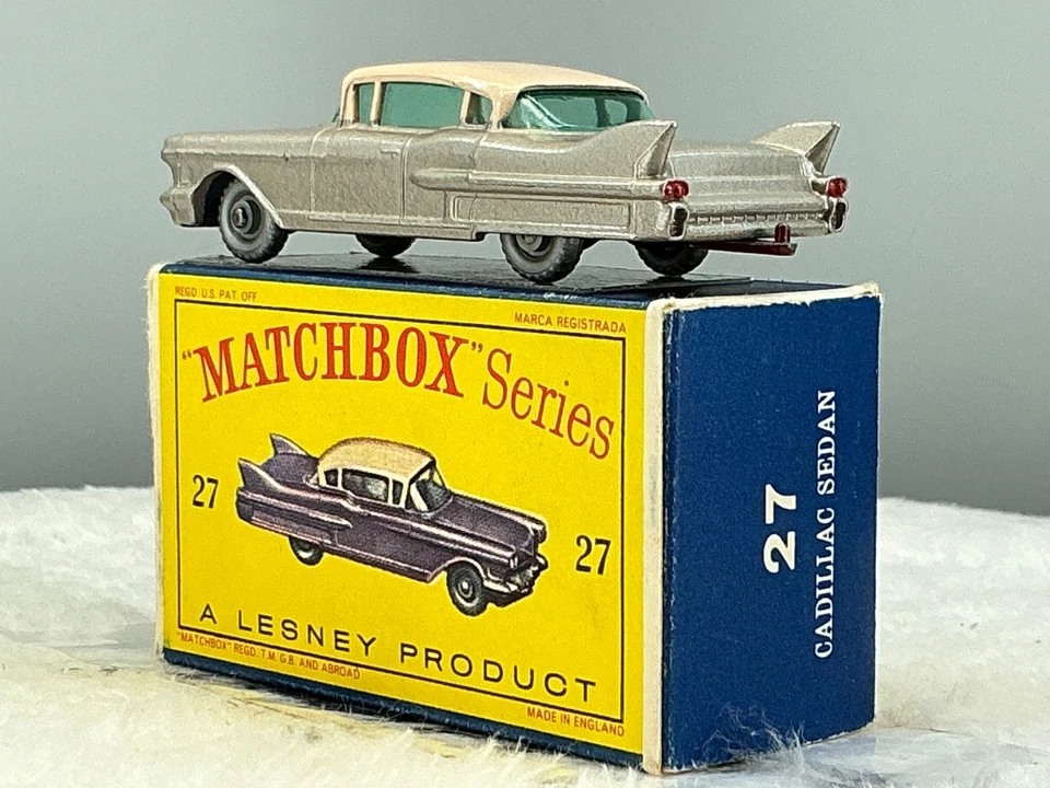 Vintage Matchbox#27C, Cadillac,v.MINT box original - Image 3 of 4