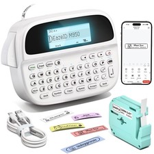 Label Maker Waterproof-Labels, Bluetooth Labeler Machine with Tapes, Portable...