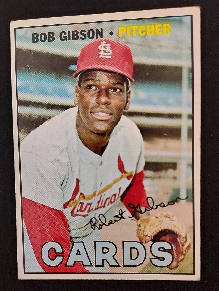 Topps Bob Gibson Baseball 1967 Season Sports Trading Cards