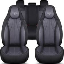 Schonbezüge-Komplettset für Alfa Romeo Giulia Bj ab 2016 in Schwarz/Grau FL2