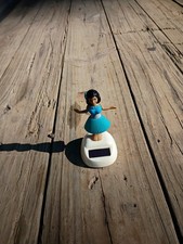 Vintage Solar Powered Dancing Dancer Hawaiian Hula Girl Used