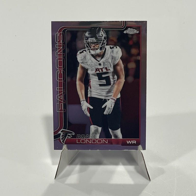 2025 Topps Chrome Football Drake London Atlanta Falcons #12
