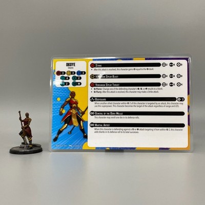 MARVEL: CRISIS PROTOCOL PAINTED OKOYE & STAT CARD MINIATURES SKIRMISH GAME AMG