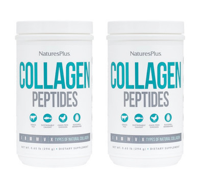 Nature's Plus Collagen Peptides Powder 0.65 pounds (2 PACK)