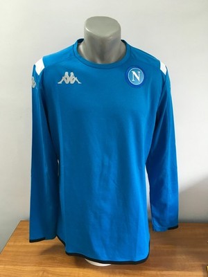 SSC NAPOLI 2017/2018 TRAINING FOOTBALL LONG SLEEVE KAPPA SHIRT JERSEY XL