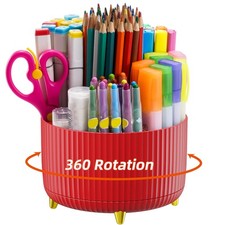 Desk Organizer, 360-Degree Rotating Pen Holder for Desk, Desk Organizers and ...