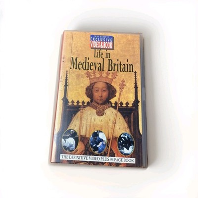 Life In Medieval Britain - W H Smith VHS Video - Includes 96 Page History Book