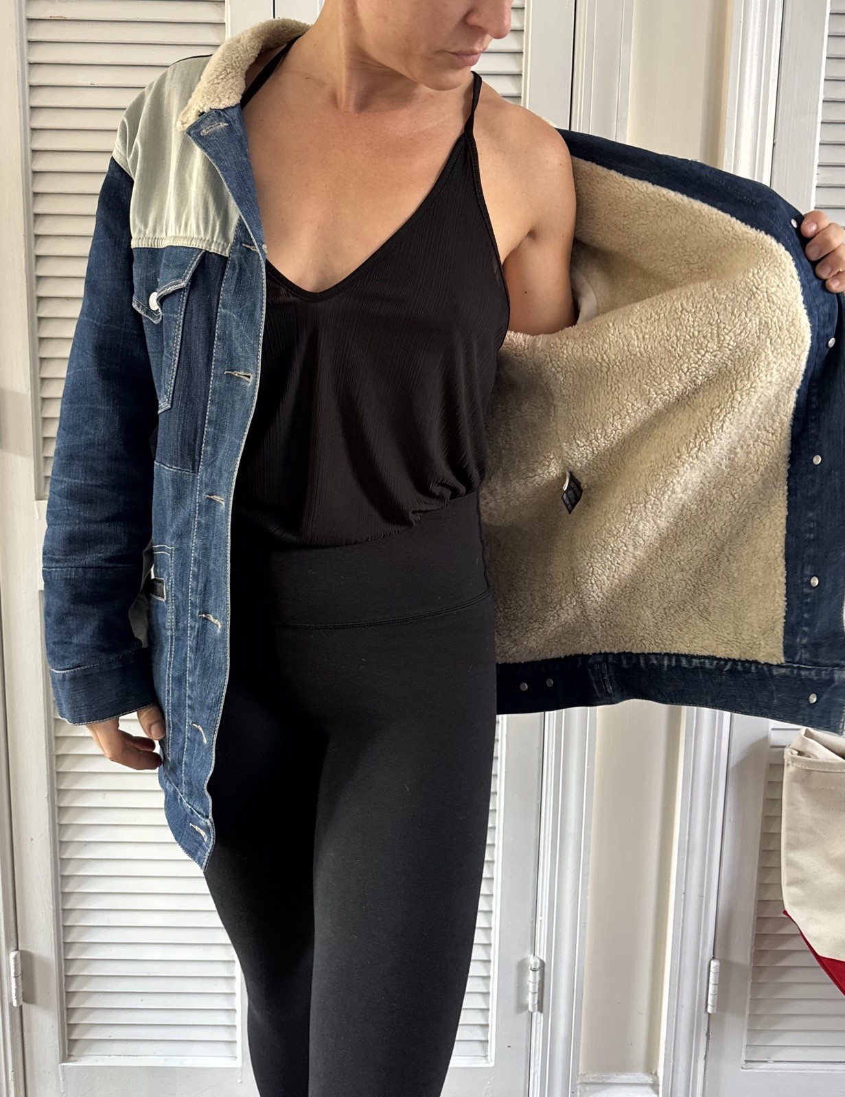 Isabel Marant RARE Sherpa lined patchwork Denim J… - image 9