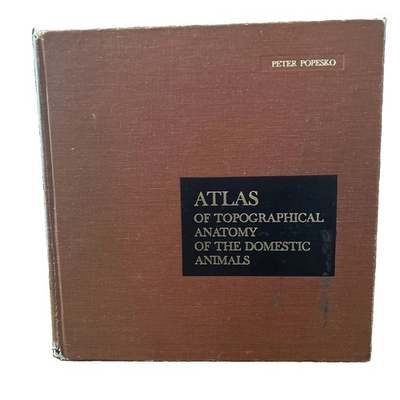 #ad Atlas of Topographical Anatomy of the Domestic Animals vol 12 amp;3 Bound 1978 HC $128.49