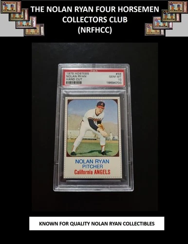 PSA 10 1975 Hostess Nolan Ryan #58 Baseball Card Old Mets Angels Astros Rangers