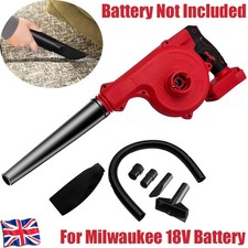 Cordless Air Blower Electric Blower Vacuum Garden Dust Leaf For Milwaukee 18 V
