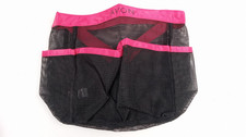 AVON Hair Caddy Black Pink Small handle mesh Bag Organizer Travel Cosmetic